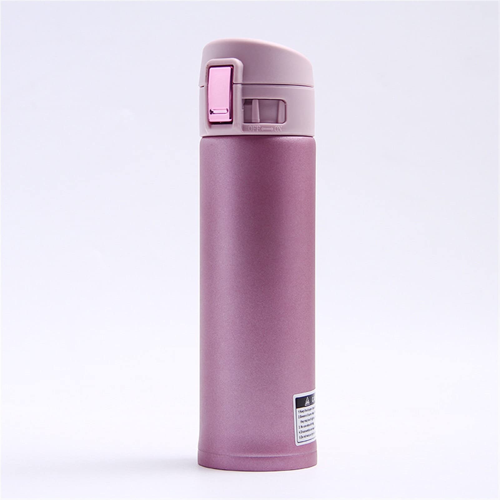 Isolierflasche Reise-Thermobecher, 500 ml Edelstahl-Isolierbecher Kaffee Tee Thermobecher Thermowasserflasche Thermocup Reise-Trinkflasche Tumbler (500 ml, HE168-pink)
