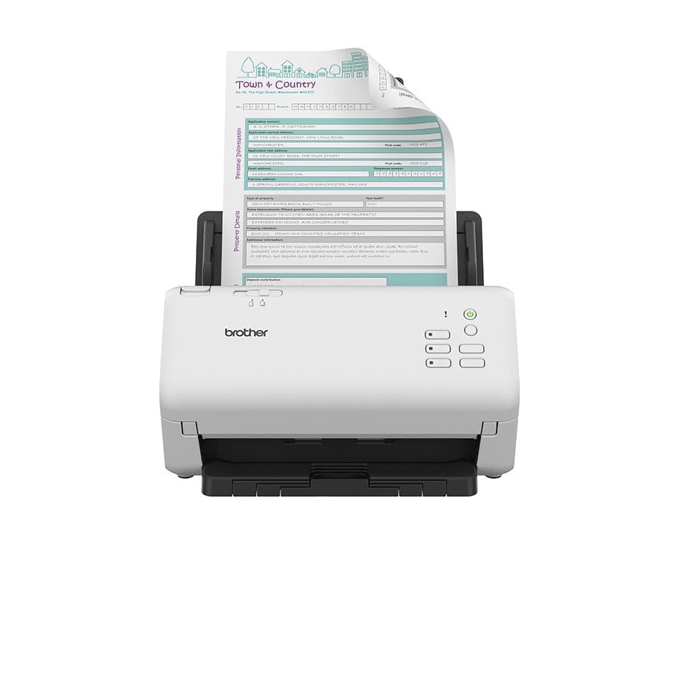 Brother ADS-4300N Escáner de Documentos - 80 páginas ADF, Bidireccional, Red, USB 3.0