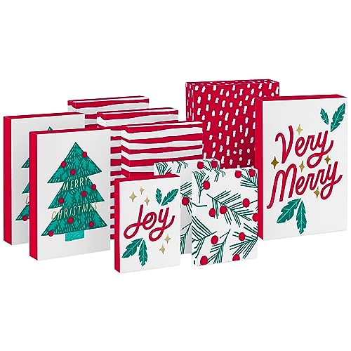 Hallmark Christmas Shirt Boxes for Presents (10 Clothes Boxes with
