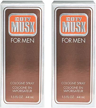 Wild Musk for Men Eau de Cologne Spray 1.5 oz, Pack of 2