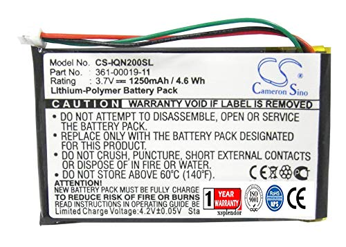 XSPLENDOR XPS Replacement Battery for Garmin Nuvi 200 200W 205 205T 205W 205WT 250 252W 255 255T 255W 255WT Nuvi 260 Nuvi 260W Nuvi 260WT Nuvi 270 PN 010-00621-10 361-00019-11