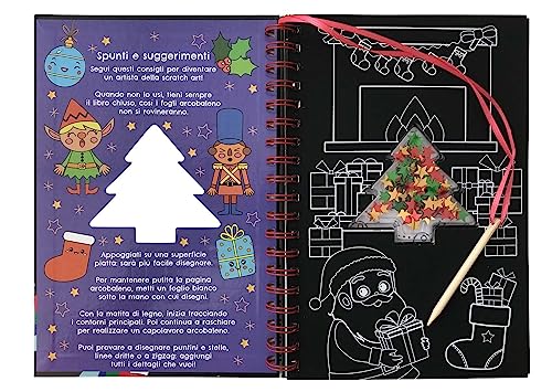 Amo Il Natale. Gratta E Colora Lustrini. Ediz. Illustrata. Con Matita Di Legno - 3