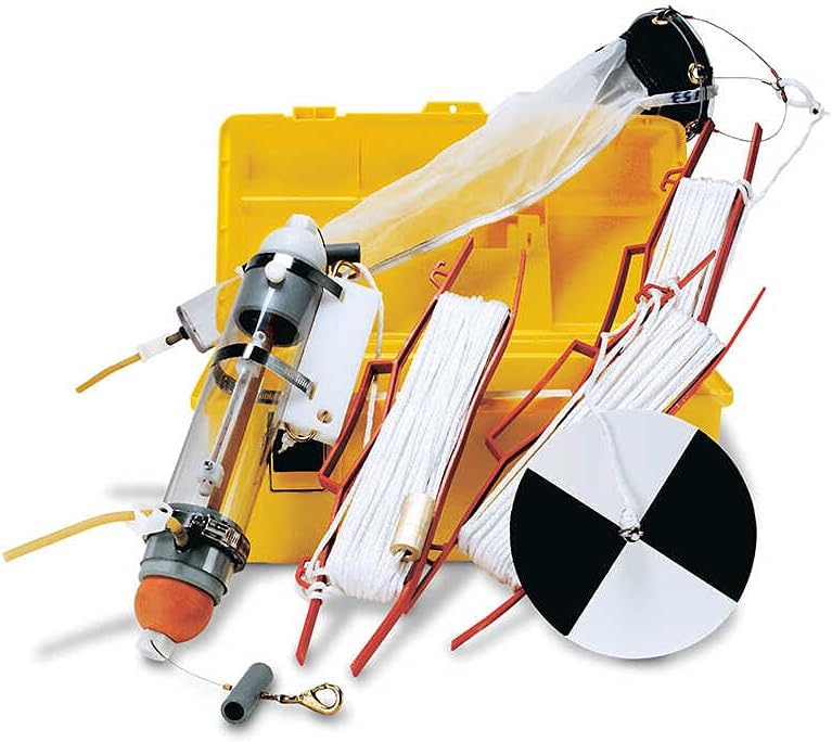 Watermark Water Sampler Field Kit, 1 Liter Polycarbonate Bottle, 20cm Secchi Disc, Plankton Net, and Thermometer for Water Quality Sampling