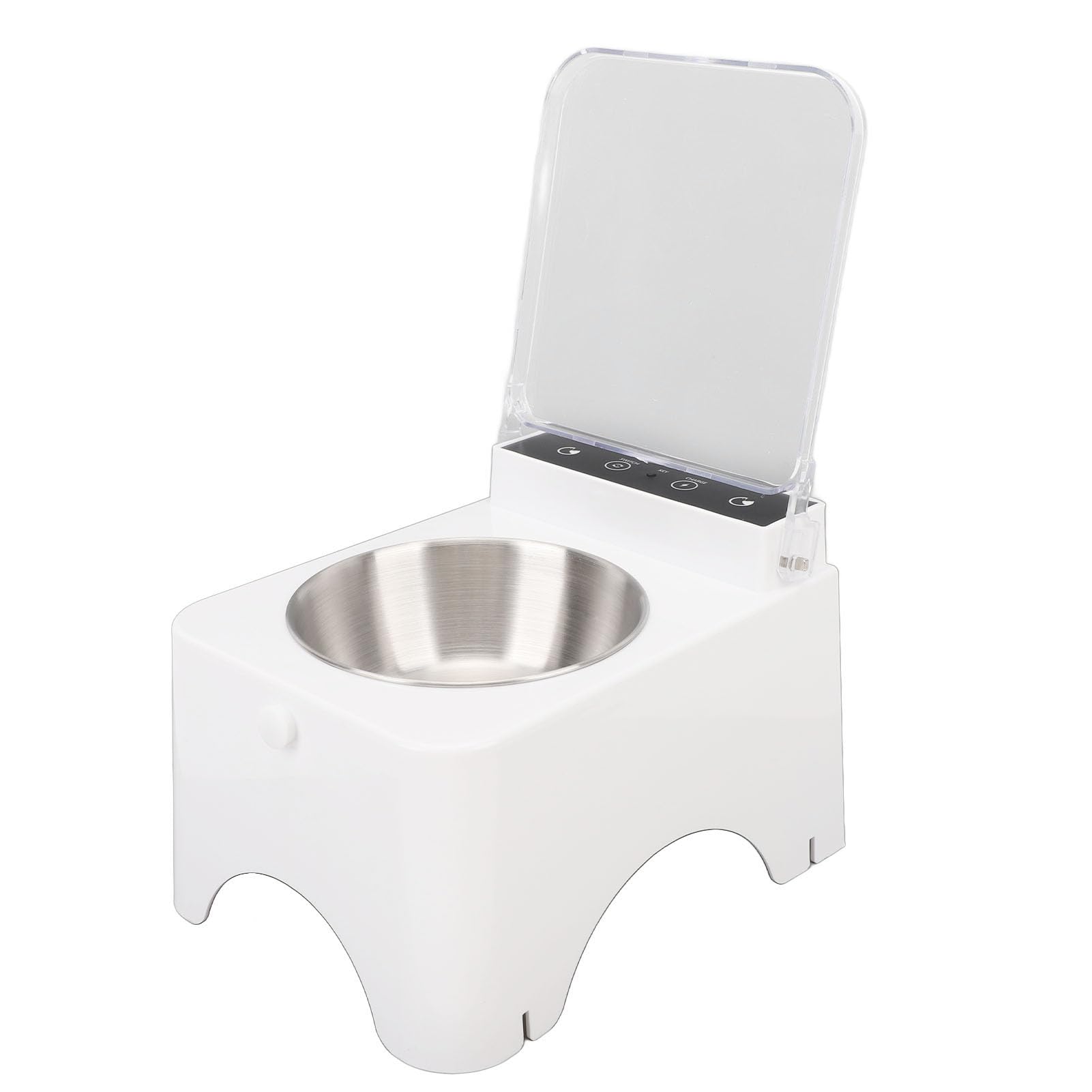 CHICIRIS Mangiatoia Automatica per Gatti Design Igienico Ciotola Intelligente per Cani e Gatti da Interni Plastica 21 X 16 X 15 Cm (stile 1)