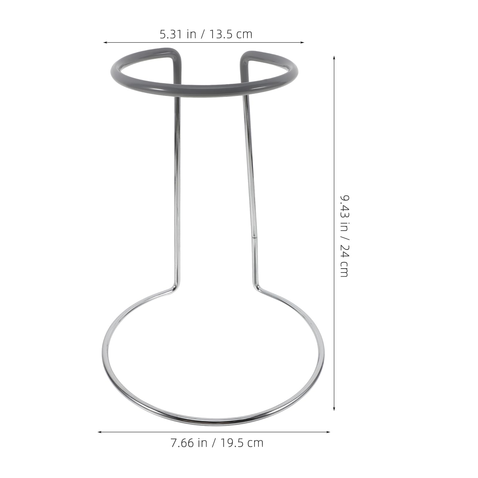 Hemoton Desktop Stand Wine Decanter Drying Stand Glassware Rack Wine Decanter Holder Wine Glass Drying Rack with Rubber Coated Hanger Bracket for Home Bar Kitchen Party Shelf Bracket