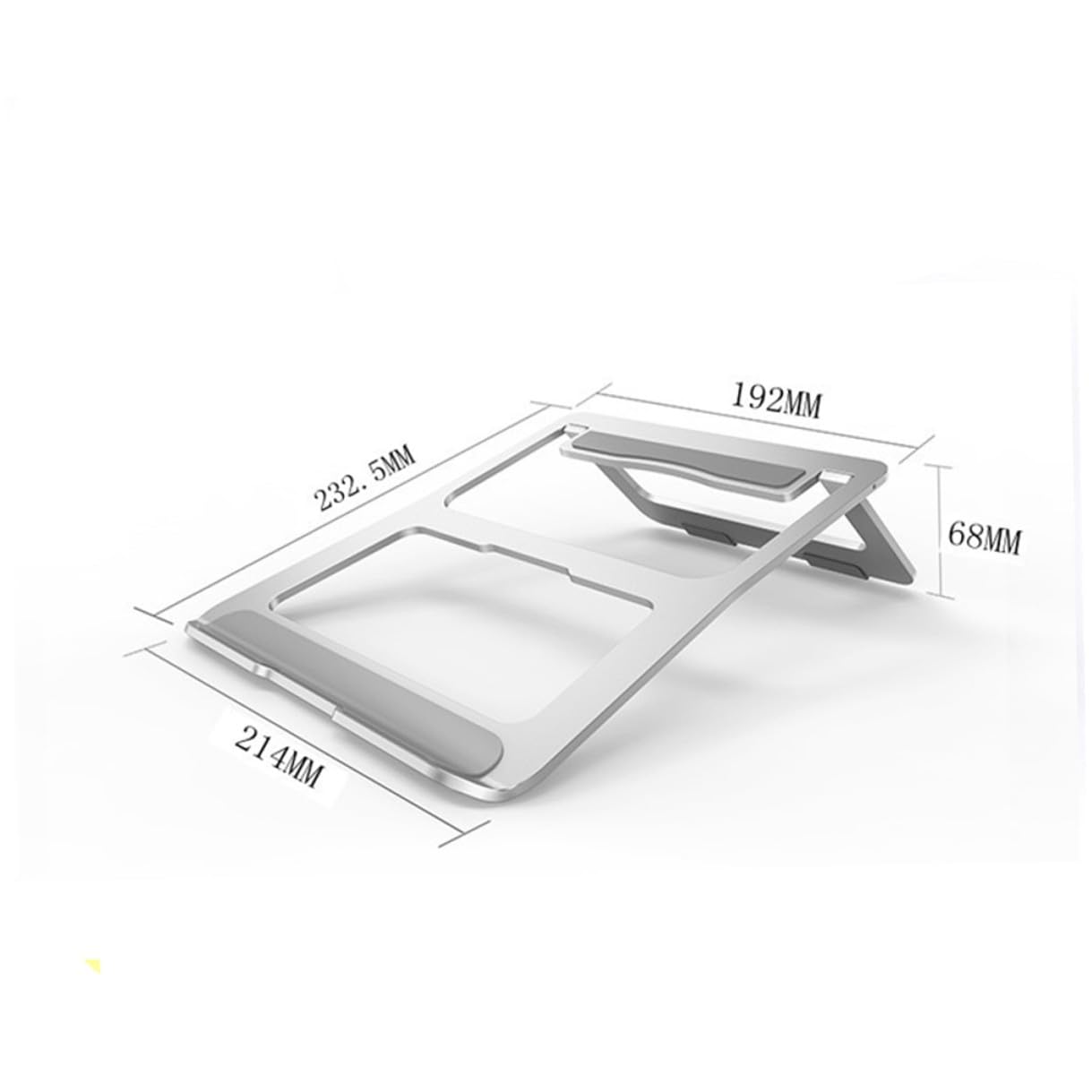 NUOBESTY Soporte Plegable para Laptop de Aleación de Aluminio Elevador Ventilado Compatible con Portátiles para Oficina y Hogar