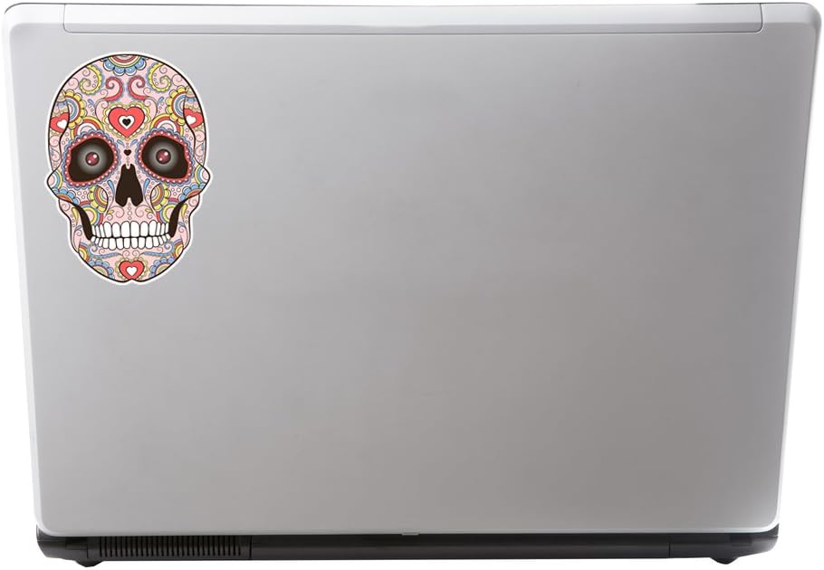 2 x 20cm/200mm Sugar Skull with Eyes Vinyl Stickers Mexico Festival Day of The Dead #7433