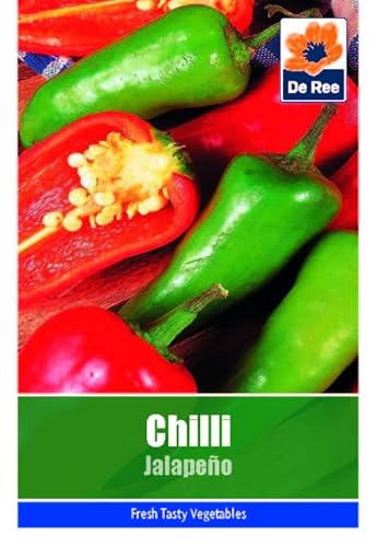 Vegetable Seeds for Growing Chilli Jalapeno 28 Seeds Grow Your Own Garden Vegetable Salad Herb Seed