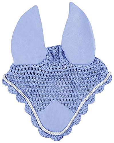 HKM Ear bonnet Baby Blue/Silver Pony — image 1