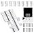 Rolitwils Drywall Repair Clips, 8 Pack Stainless Steel Wall Patch Kit with 16 Screws for 1/2 Inch Sheetrock, Professional Drywall Hole Repair Solution for DIY Home Repair