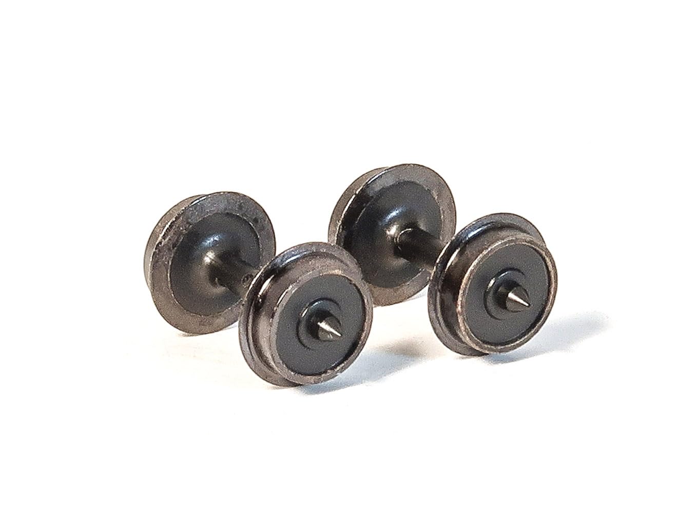 Peco - N/009 Gauge - Disc Wheels with NickelSilver Tyres (NR-130) - Pack of 8 Pairs