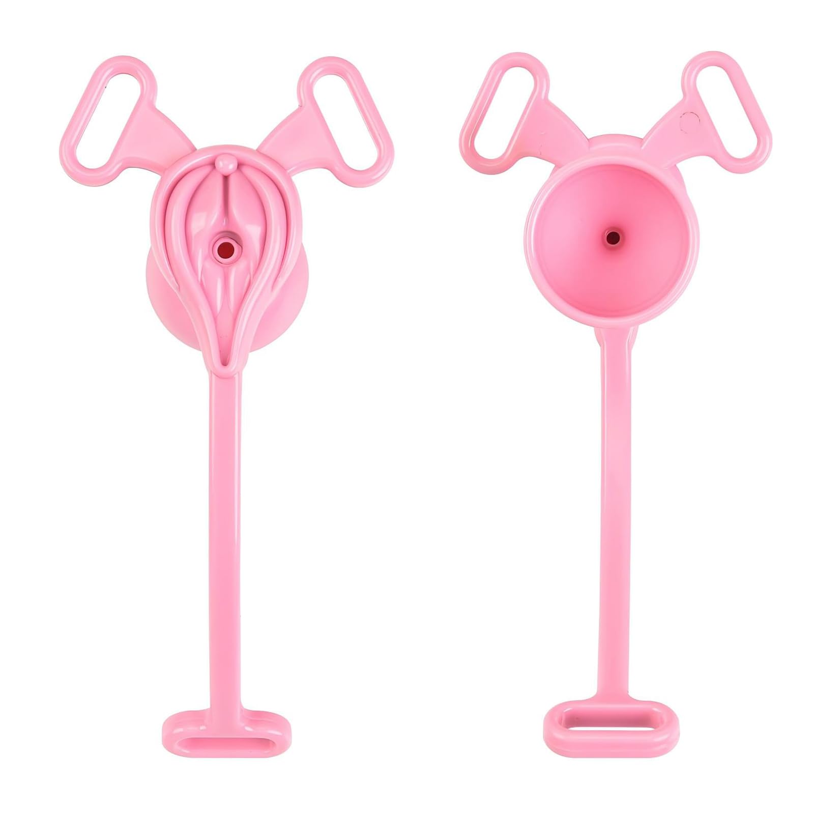 Cage de Chasteté pour Pénis Inversée Sex Toys Sissy Cage Chastetée avec 3 Bacs à Urine et 6 Cathéters Jouet Adulte Chastity Cage Man en ABS avec Ceinture pour Exercer le Pénis (Pink,B)