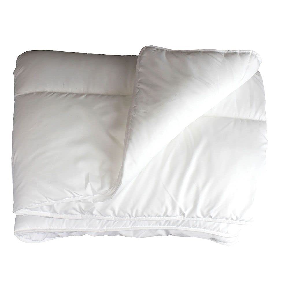 Douceur d'Intérieur, Couette 1 Personne (140 x 200 cm) Premium Blanc, Polyester Anti-​Acarien