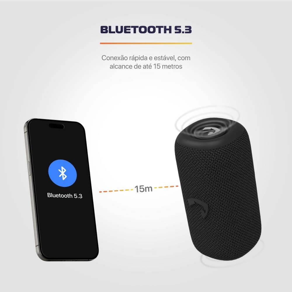 Review Amet Caixa de Som Bluetooth: Surpreenda-se com o Som Potente e Portátil! 6 51 AfPkVC9L. AC SL1000