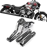 PEDAPENG For スポーツスター ナイトスター RH 975 RH975S スペシャル Sportster Nightster RH 975 RH975S Special 調整可能折りたたみ式クラッチレバーキット スクーターブレーキクラッチレバーハンドル バイクアクセサリー (チタン チタン ブラック) [並行輸入品]