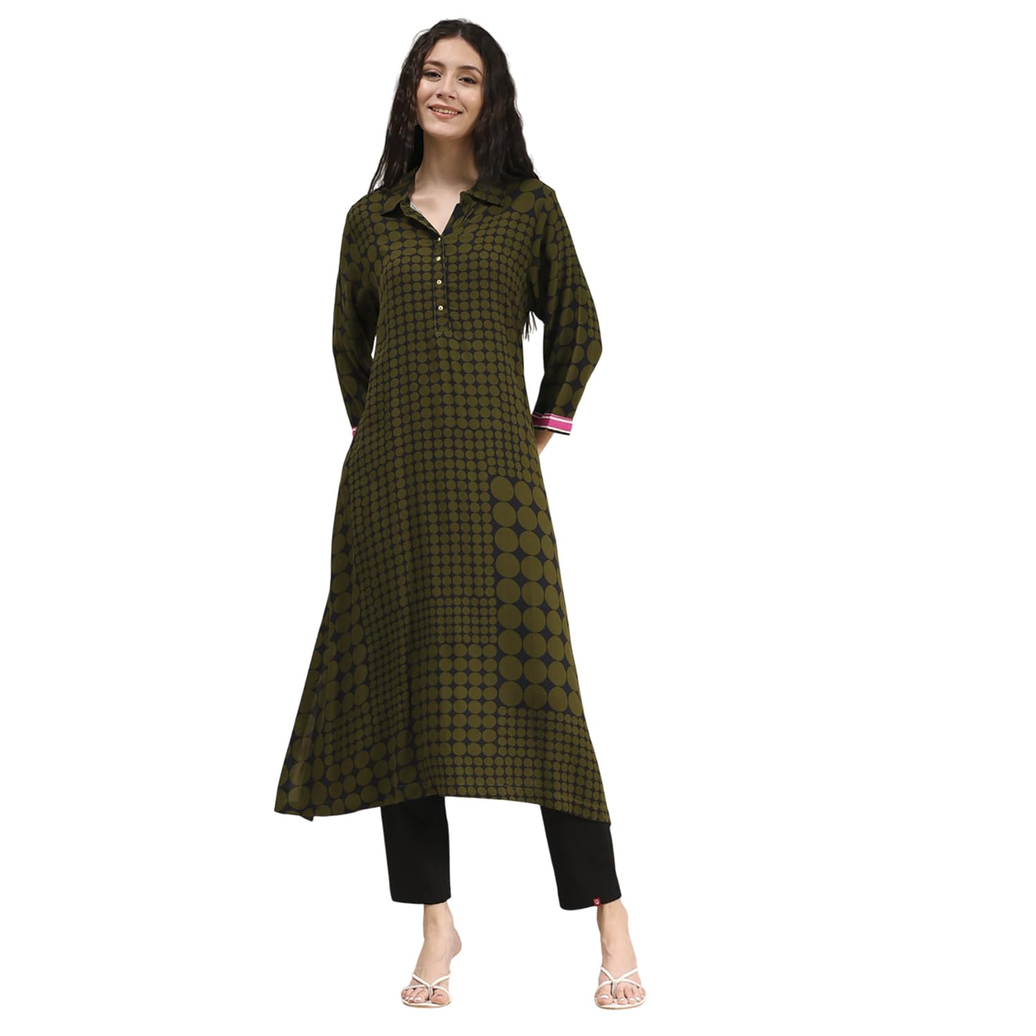 biba Women's Rayon Printed Straight Kurta-picture-39