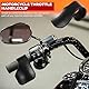 4 StückMotorrad Gasgriff Hilfe, Tempomat Motorräder Daumenstütze, Motorrad Gasgriffhilfe Gasgriffassistent für Meisten Motorradgriffe, Klemmbereich 30-35 mm, Motorrad Zubehör Accessoires