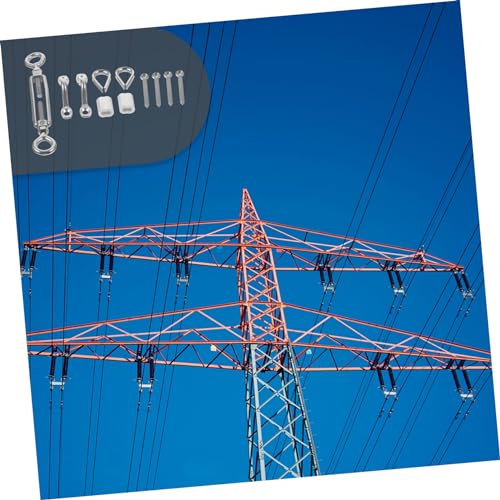 Tensor ajustable para cable de acero inoxidable con ojo y ojo para uso arquitectónico y decorativo miniatura 7