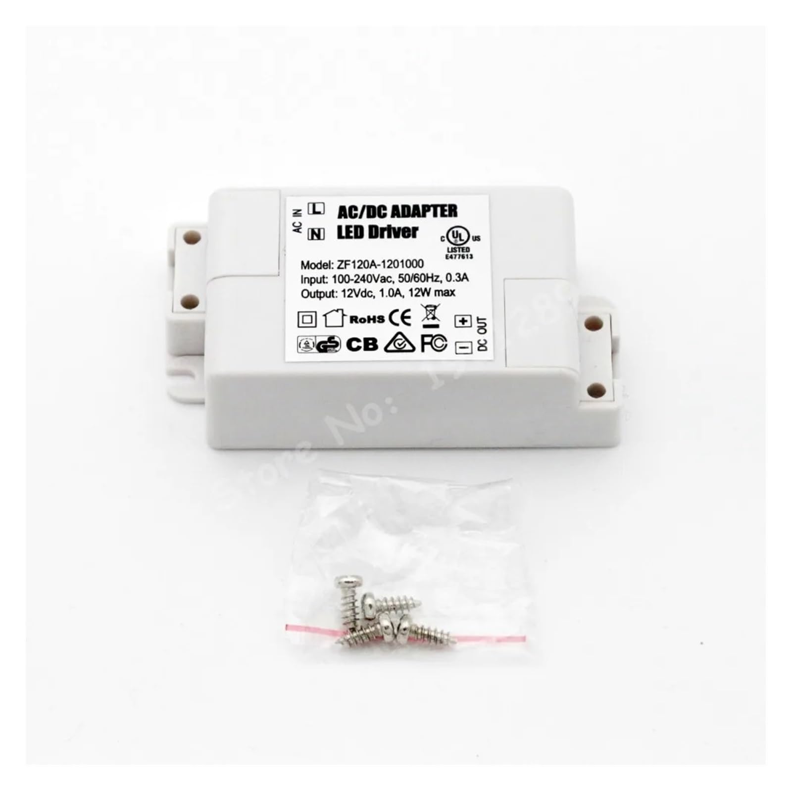 Pilote LED 12 W 1000 mA MR16 MR11 Adaptateur AC/DC Transformateur Entrée AC 100 V-240 V Sortie DC 12 V Convient for les spots LED et les bandes lumineuses LED.