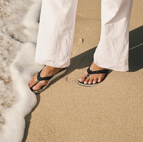 Sandales en cuir pleine fleur OLUKAI à semelle moulée confort