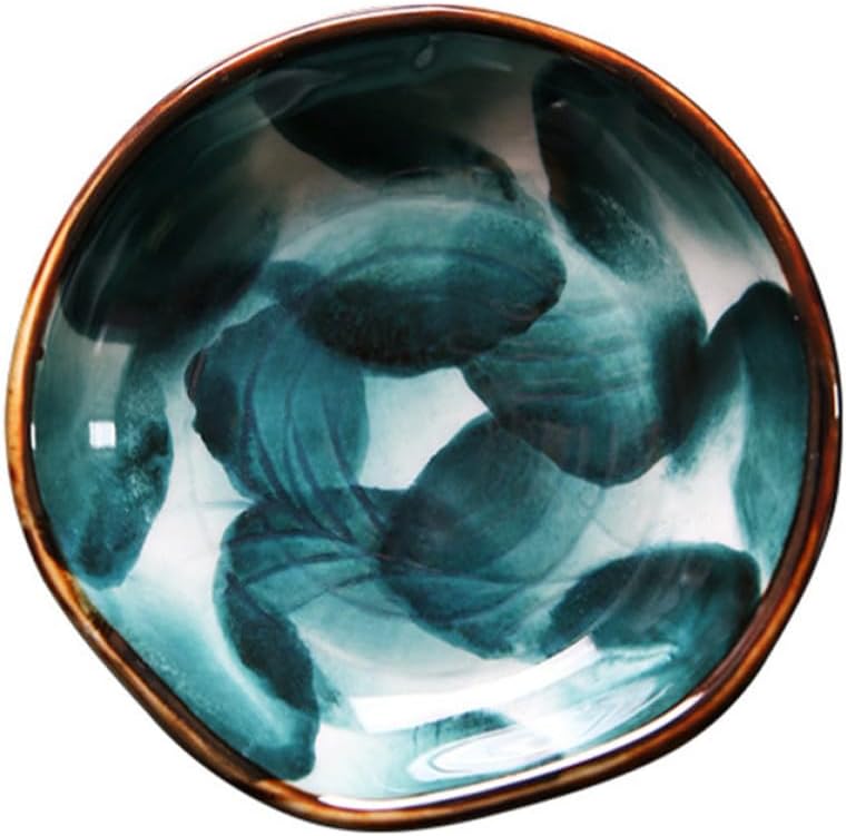 Alipis 2pcs Hand Painted Ceramic Side Dish Plate for Home Catering