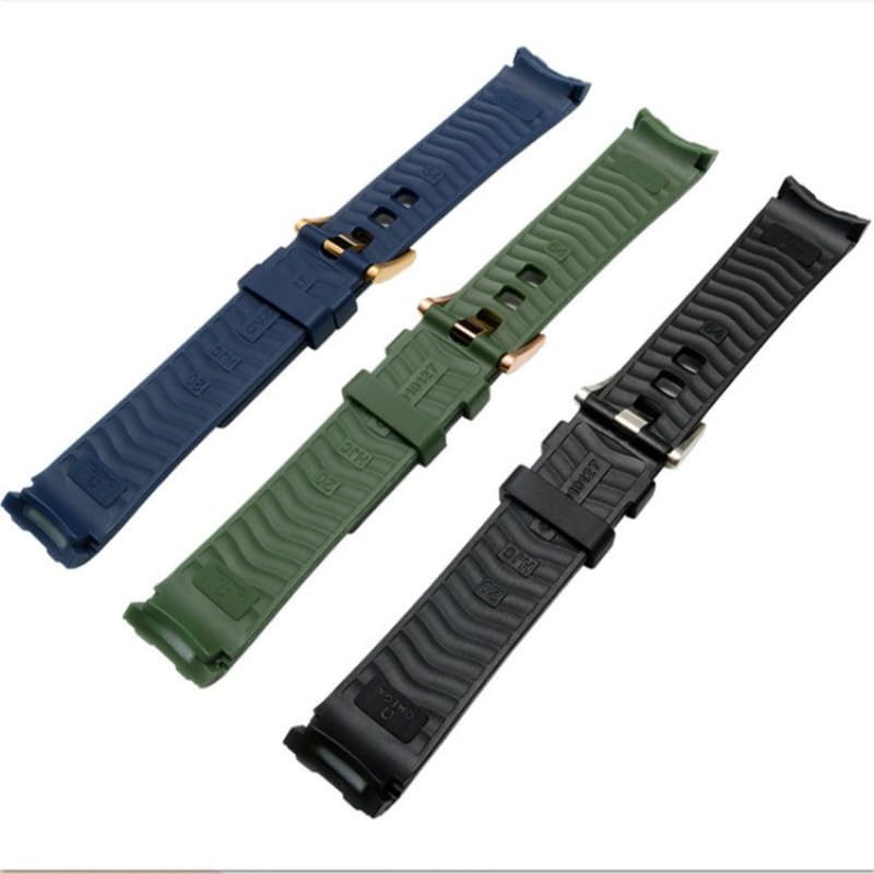 20mm Silikon Kautschuk Uhrenarmband Rundanstoß, Wasserdichtes Ersatz Uhrenband für Omega Seamaster 300