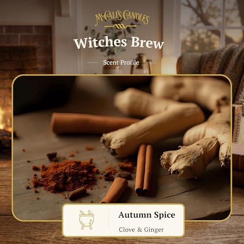 Image of McCall's Candles | Witches Brew | Scented Wax Melt | Black Licorice, Clove & Mysterious Spice | 6-Piece Break-Apart Bar | 12-24 Hours Per Wedge | Poured in the USA | 5.5 oz