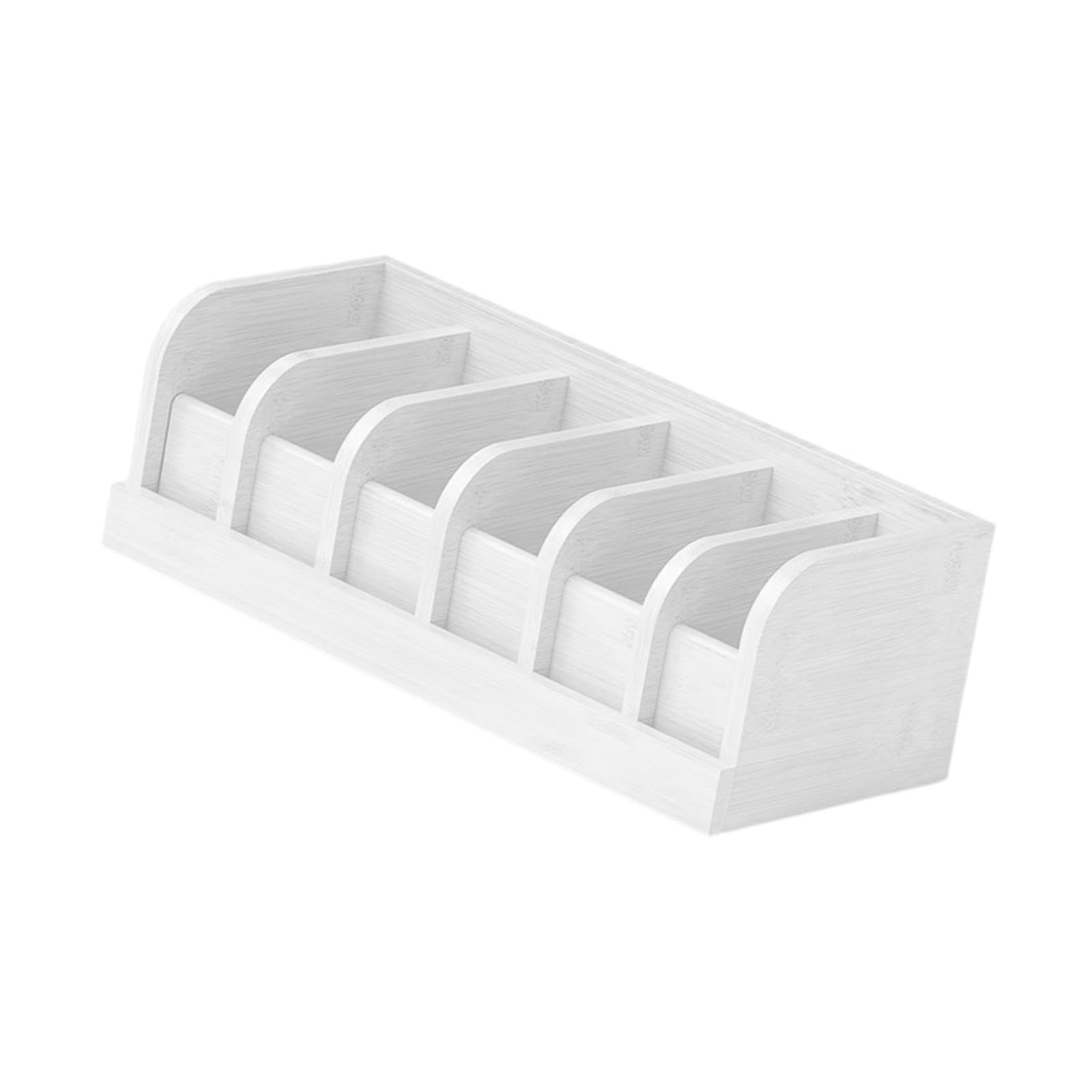 Fenteer Organizzatore della Cintura Cintura per la Cinghia in Scatola in Legno per Portata del Bro, Bianco