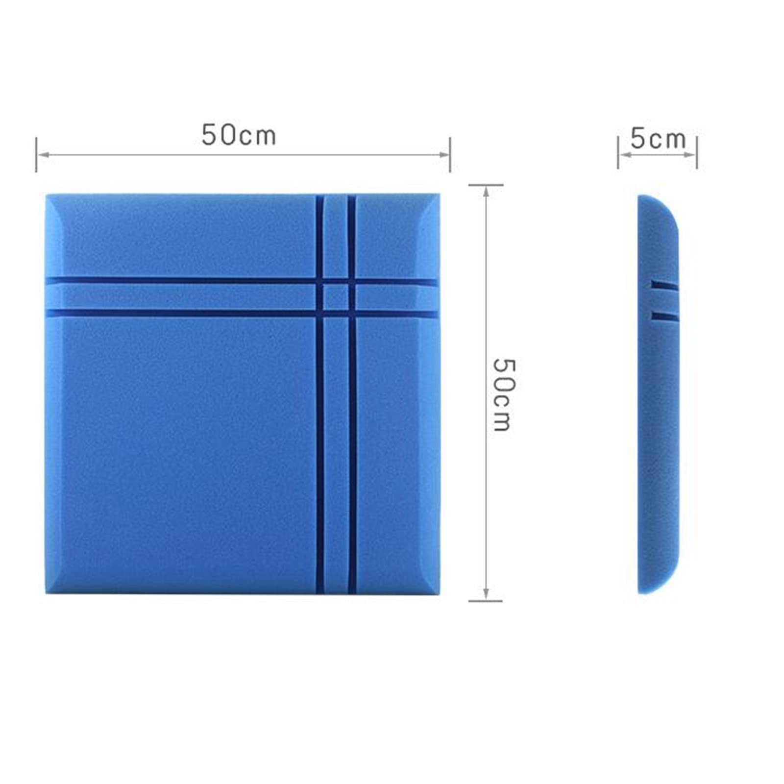 NEECS Paneles absorbentes de Sonido para el hogar, Azulejos de Pared de Estudio insonorizados con Adhesivo, Equipo de música Tratamientos acústicos Espuma para Estudios en el hogar 10 pi