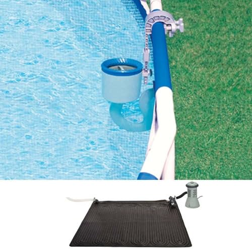  OFFERTA INTEX SKIMMER DELUXE PER PISCINA + PANNELLO SOLARE 28000