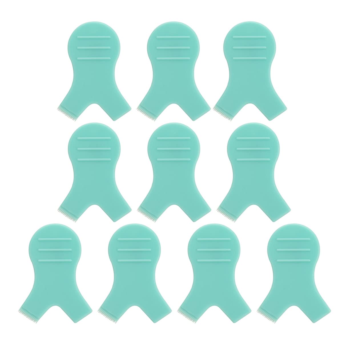 NULYLU Gentle Eyelash Perm Kit 10pcs Lash Lift Brush Perm Pads Grafting Gasket for Women's Beauty