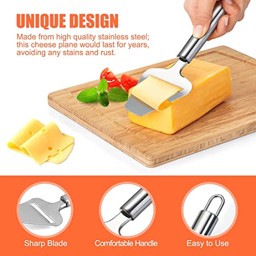Foto von 1 Stück Käsehobel, Edelstahl Käseschneider, Krauthobel, Spülmaschinengeeignet, Für Schneiden von Käse, Gemüse, Kartoffeln (21cm)