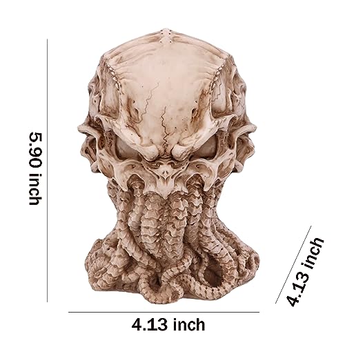Figura decorativa estatua Cthulhu 15 cm blanca miniatura 6