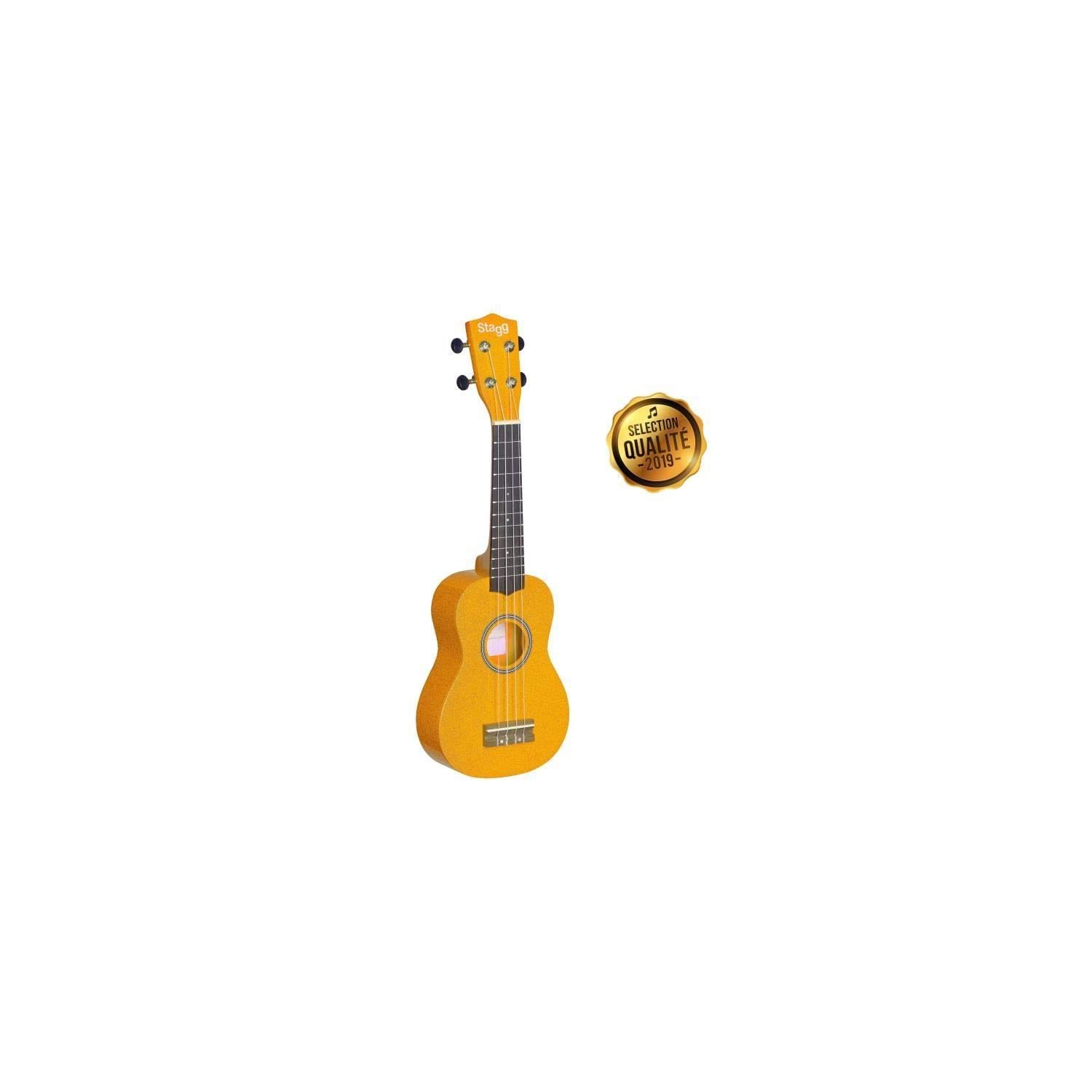 Stagg US-LEMON Ukulélé soprano + Housse Jaune