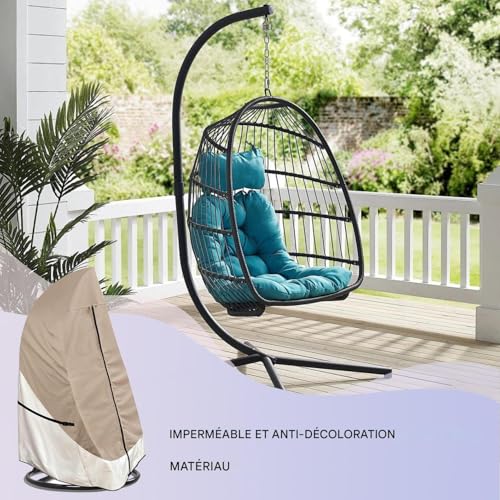 Housse de chaise œuf extérieur imperméable et bâche réutilisable - 3