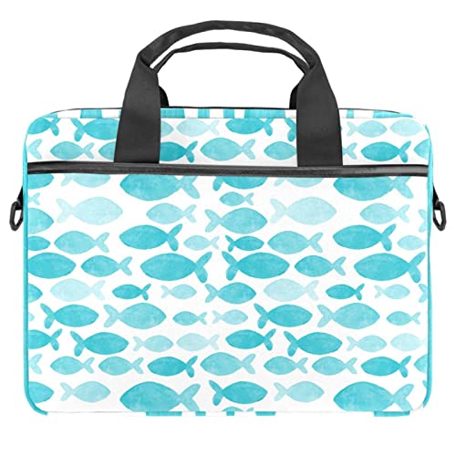 Sacoche PC portable motif baleines pour les cours et le bureau
