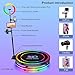 360 Photo Booth with RGB Ring Light, Customizable Logo, 360 Slow Motion Rotating 31.5in PRO for 1-4 People with Flight Case