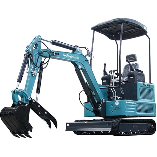 1.8 - Ton Industrial-Grade Mini Excavator Equipped with a KubotaEngine for Robust Power Shipped from The United States