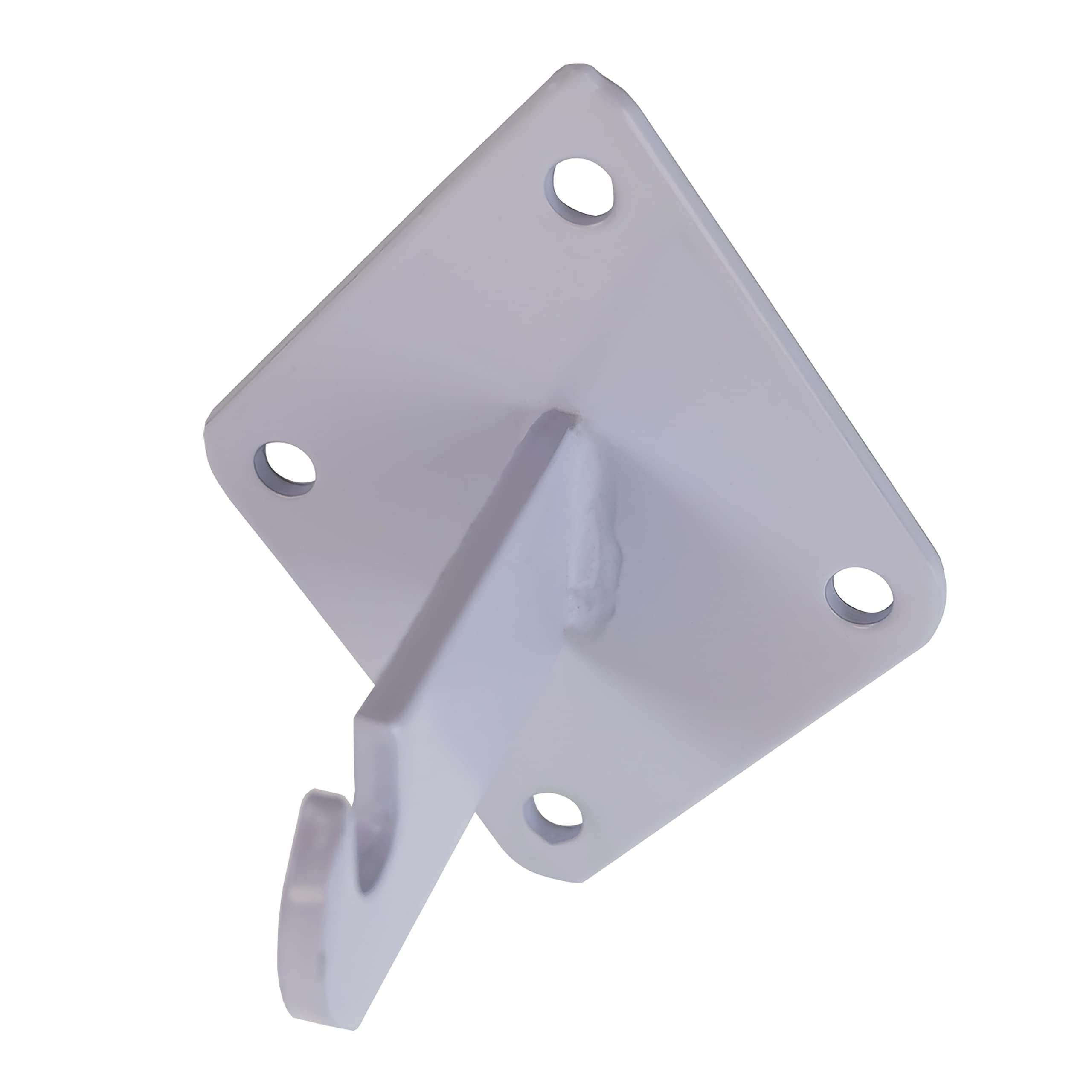 Gridwall and Slatgrid Panel Wall Mounting Brackets (Quantity 5) (5, White)