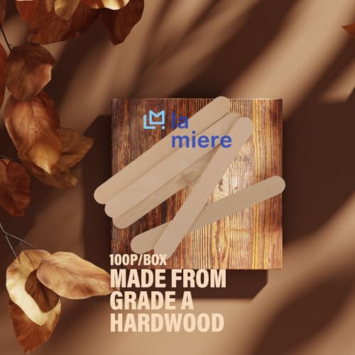 la miere 100p wood tongue depressors non-sterile large applicator sticks 634 tongue depressors wood non-sterile