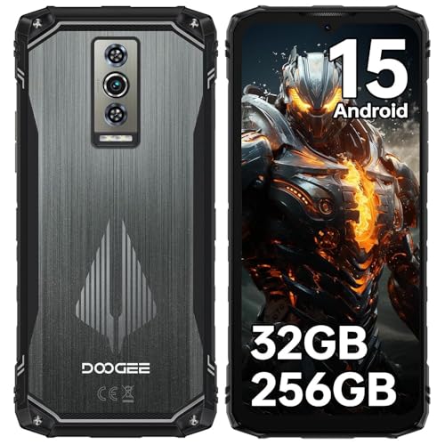 DOOGEE Blade10 Pro Energy Rugged Smartphone Android 15, 32GB+256GB / 2TB Telefono Indistruttibile, 6150mAh Cellulare da Lavoro, 6,56 Cellulare Antiurto, 50MP+8MP, Octa Core, 4G Triplo SIM, NFC,Faccia
