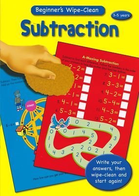 Subtraction Book (ages 3-5) - from Wipe Clean Maths Series