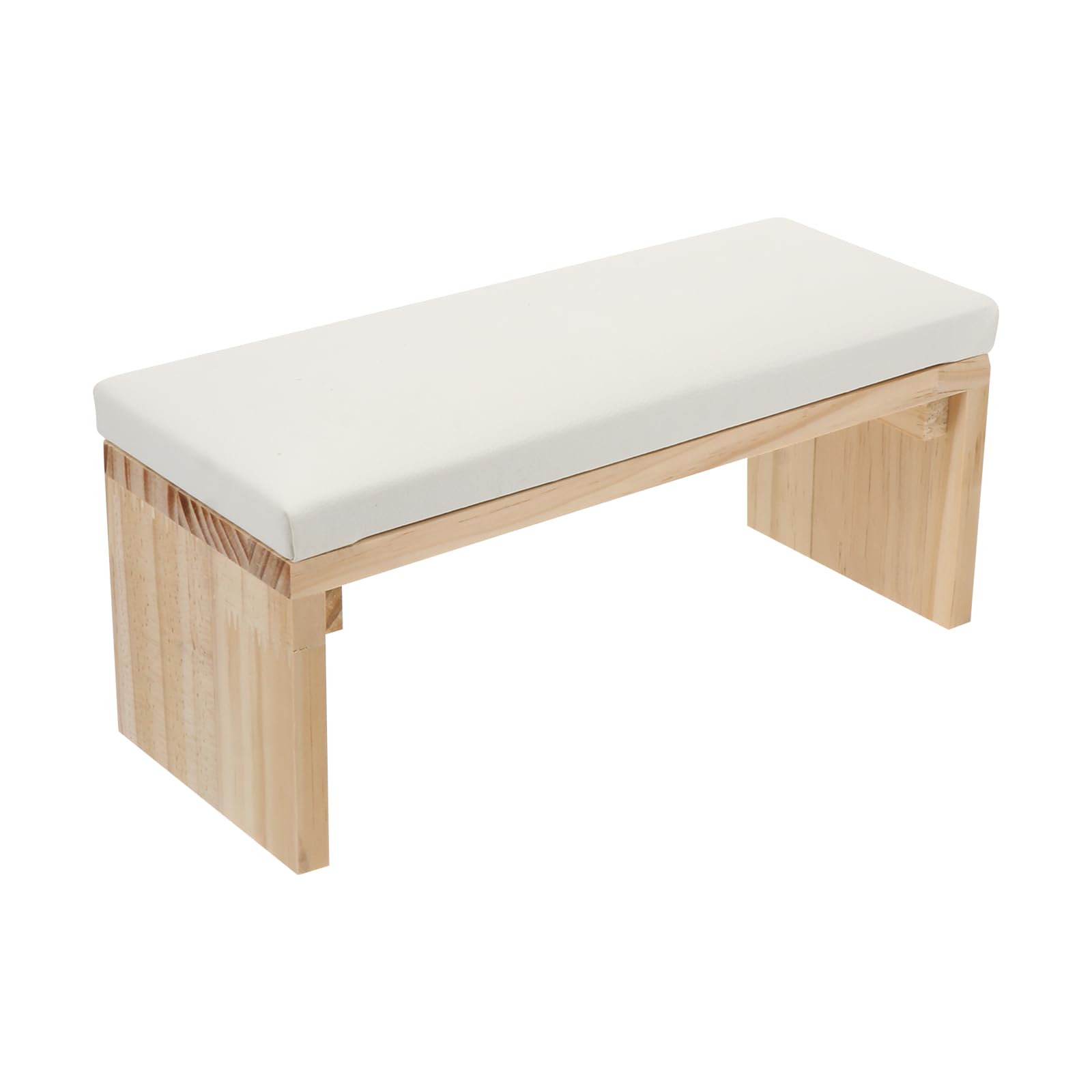 Mikikit Cojín de Mano para Manicura de Cuero y Madera, Reposabrazos Ergonómico Multipropósito que Ahorra Espacio para Uso en Salones Profesionales y Hogar DIY