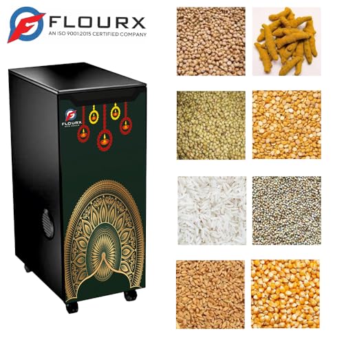 Image of Atta Maker | Flour Mill | Atta Chakki Machine for Home | Automatic Domestic Ghar Ghanti for Grinding Masala and Grains, with Standard Accessories (Century)
