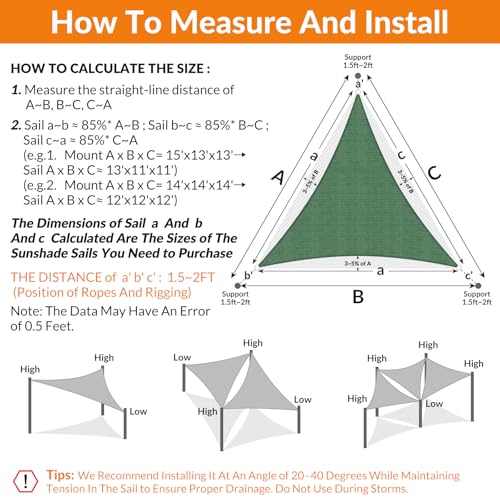 Image of KANAGAWA 22'X27' Sun Shade Sail Dark Green Curved Square Customizable