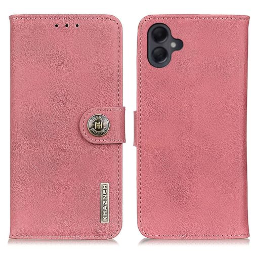 Coque Samsung Galaxy A06 texture vachette rose avec compartiments intégrés - 3