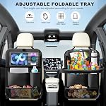 2Pack Car Backseat Organizer with Table Tray Car Organizer Back Seat - Image 2