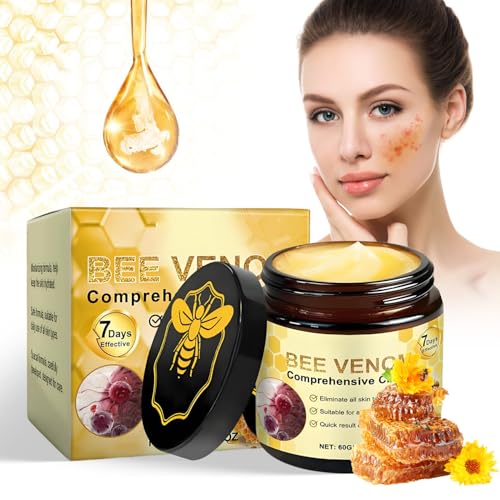 Bienengift Creme Bee Cream Bienengift Komplettcreme, Bee Venom Bienengiftcreme Hautpflegecreme Creme Bienengift Hautregenerationscreme, Bienengiftsalbe, Bienengiftcreme für Alle Hauttypen (60G) -F2DY