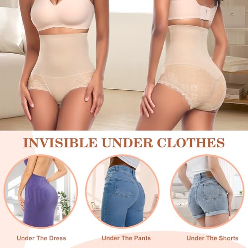 Image of Werena Women Tummy Control Shapewear Panties Shaping Underwear High Waist Body Shaper