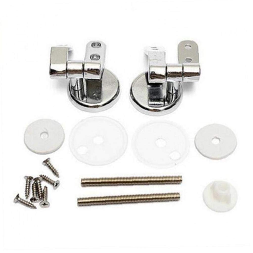 Par universal ajustable de Efecto de asiento de inodoro Bisagras Par Moda Baño Sustituir Accesorios